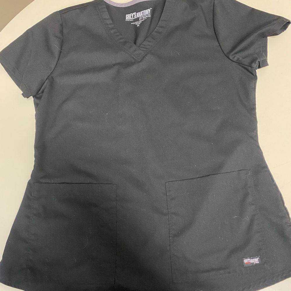 Black Scrub Top